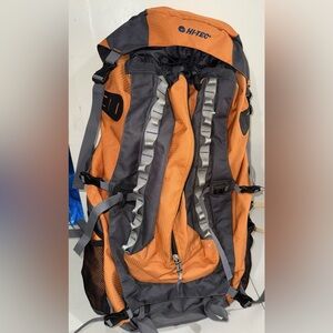 Hi‑Tec Orange and Gray Men's Daypack Backpack